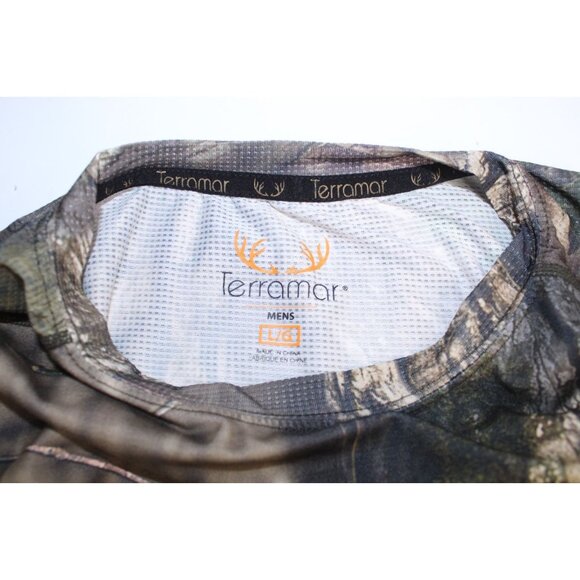 Terramar Hunting Shirt Men's Size L Mossy Oak Break Up Country Camo Lightweight - Picture 6 of 16
